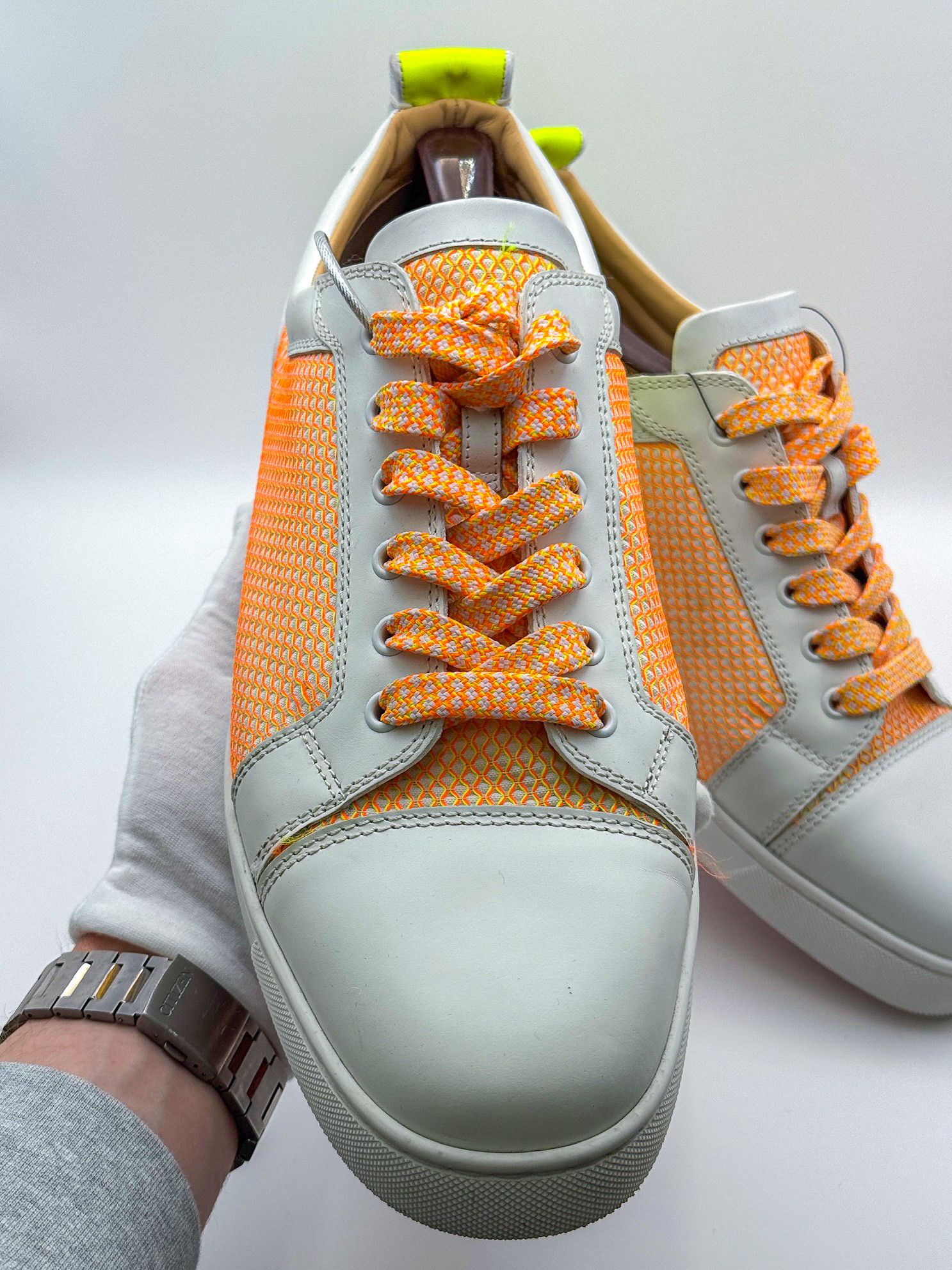 Christian Louboutin Christian Louboutin Fun Louis Junior Leather Trainers Size US 11 / EU 44 - 3 Thumbnail
