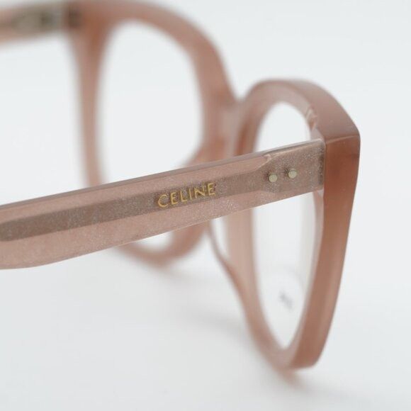 Celine Celine CL50116I 074 Eyeglasses Pink with Glitter 52mm Square Size ONE SIZE - 8 Thumbnail