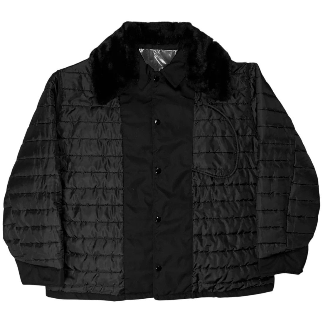 Maison Margiela Maison Margiela Reversible Quilted Faux Fur Jacket - AW18 Size US XL / EU 56 / 4 - 12 Thumbnail