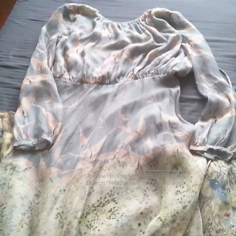Valentino Valentino Printed chiffon dress Size L / US 10 / IT 46 - 5 Thumbnail