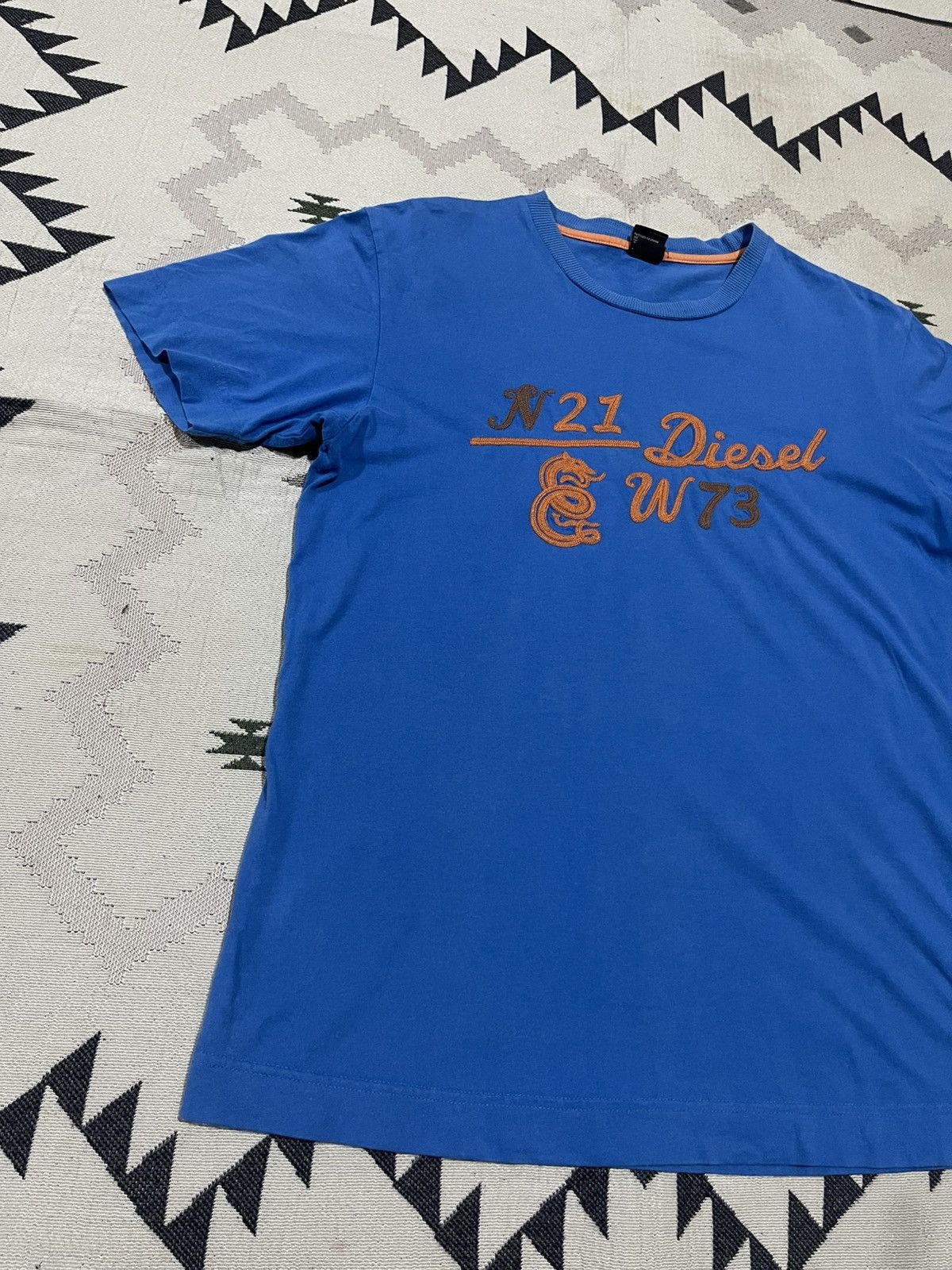 Diesel 2000s DIESEL N21 EMBROIDERED SPELLOUT TSHIRT Size US M / EU 48-50 / 2 - 3 Thumbnail