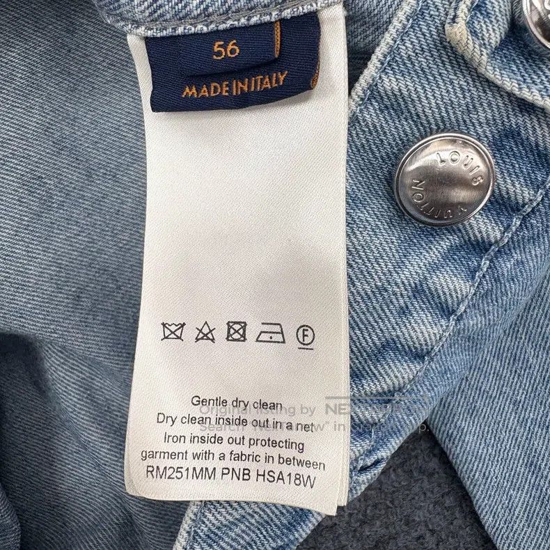 Louis Vuitton Louis Vuitton Blue destruction logo denim jacket Size US XL / EU 56 / 4 - 7 Thumbnail