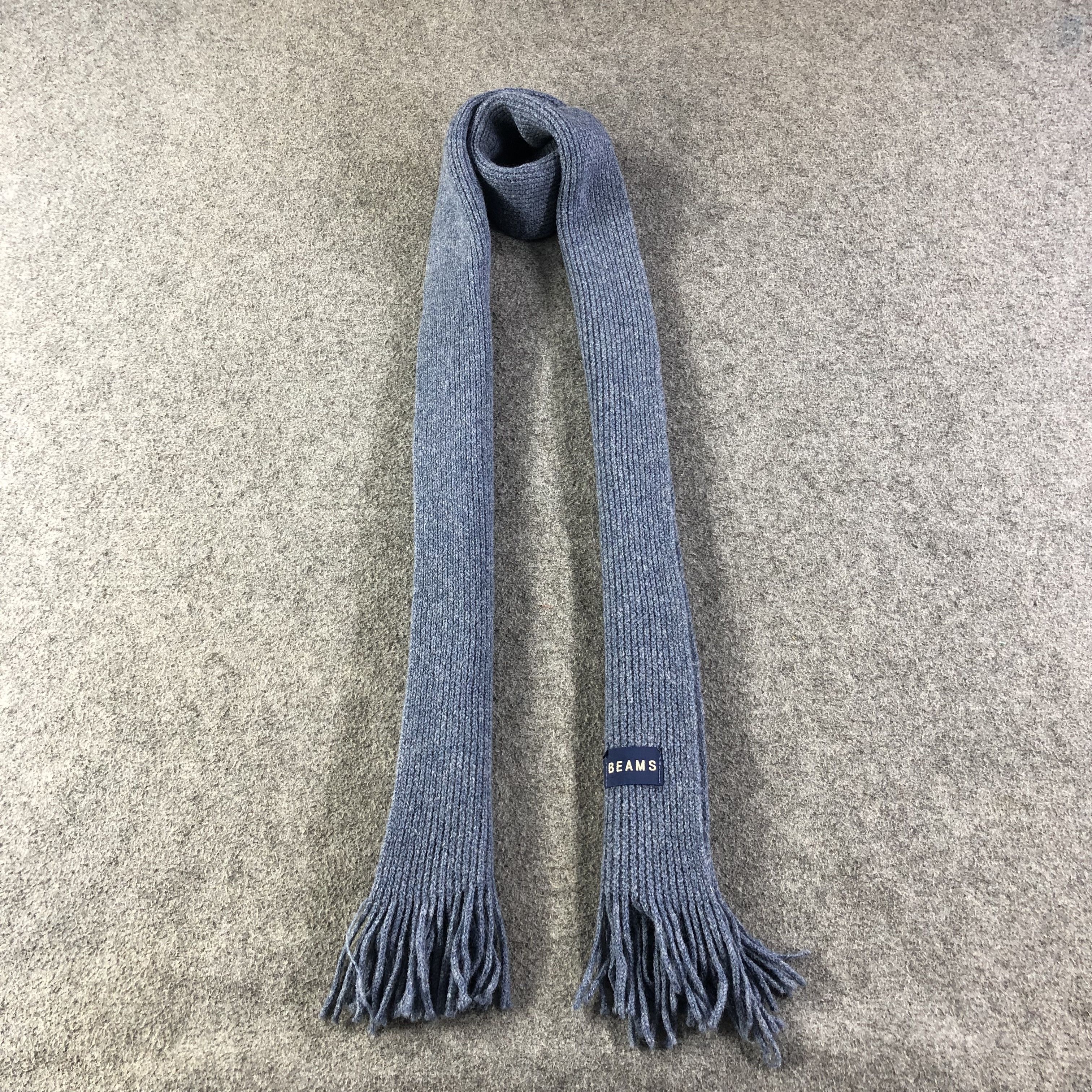 Beams Plus Beams Knit Wool Scarf Muffler V1151 Size ONE SIZE - 1 Thumbnail