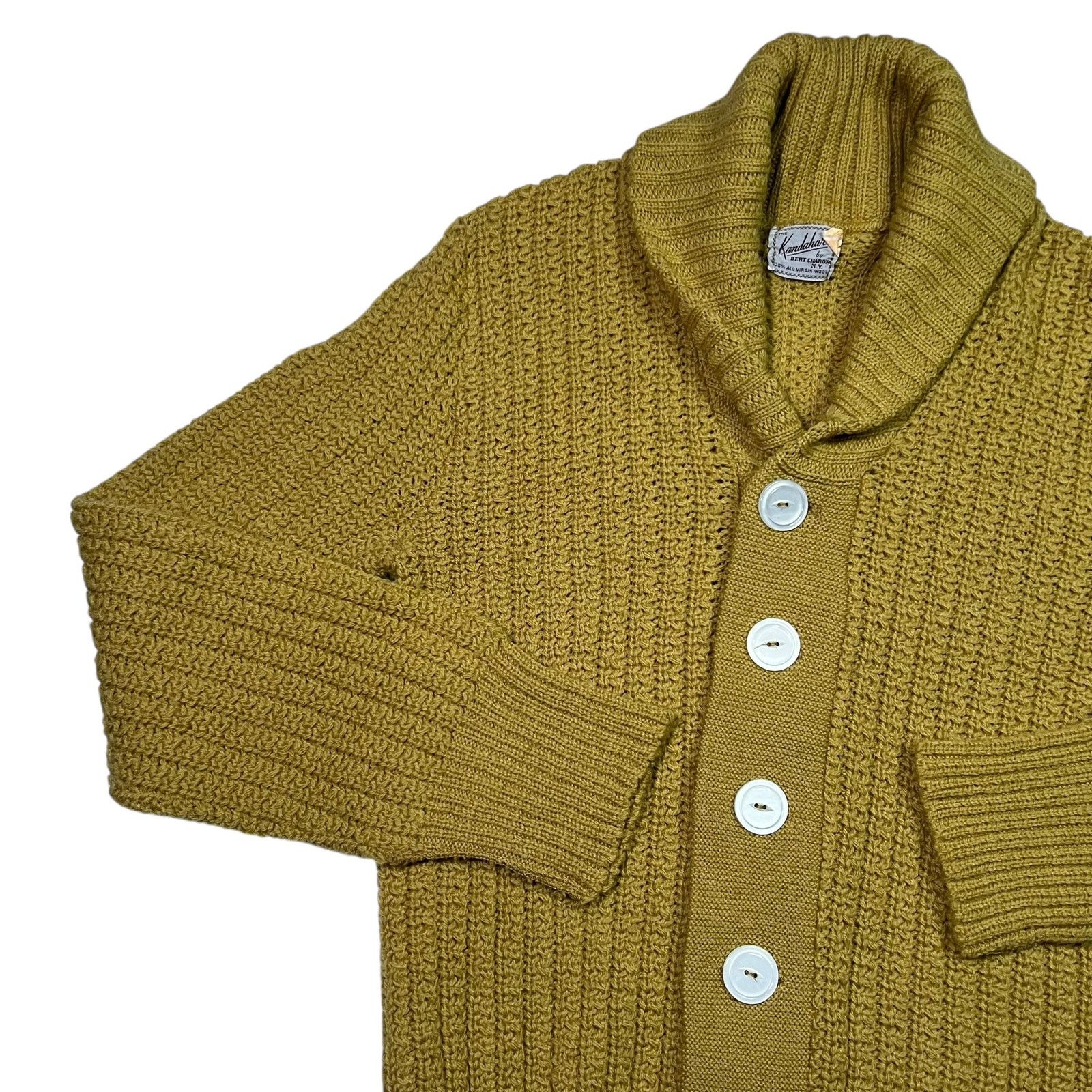 Vintage 1950s The Kandahar Bert Charon NY virgin wool cardigan Size US S / EU 44-46 / 1 - 4 Thumbnail