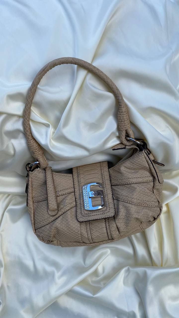 Vintage Vintage Guess beige shoulder bag Size ONE SIZE - 8 Thumbnail