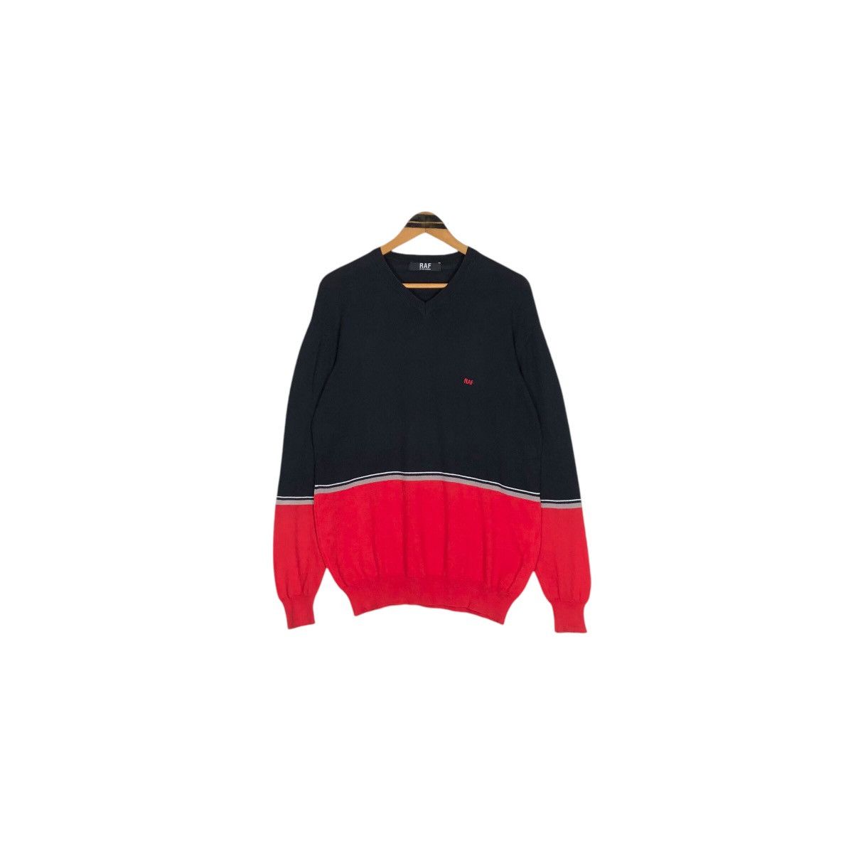 Raf by Raf Simons Raf By Raf Simons V-Neck Jumper Sweatshirt Size US M / EU 48-50 / 2 - 2 Thumbnail