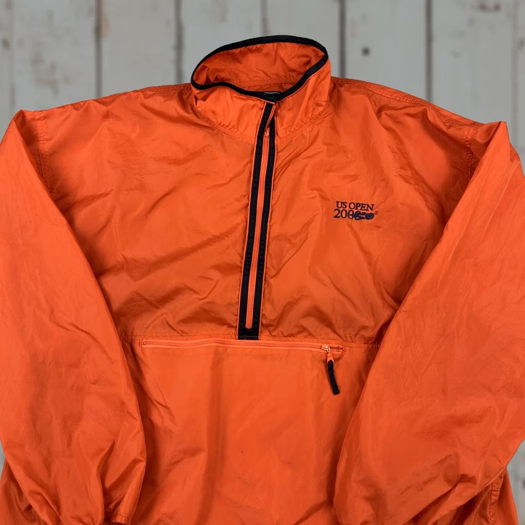 Vintage VINTAGE US Open 2006 Jacket Men XL Tennis Pullover Windbreaker Gear For Sports XL Orange Windbreaker Pockets 1/4 Zip Mens Size US XL / EU 56 / 4 - 1 Thumbnail