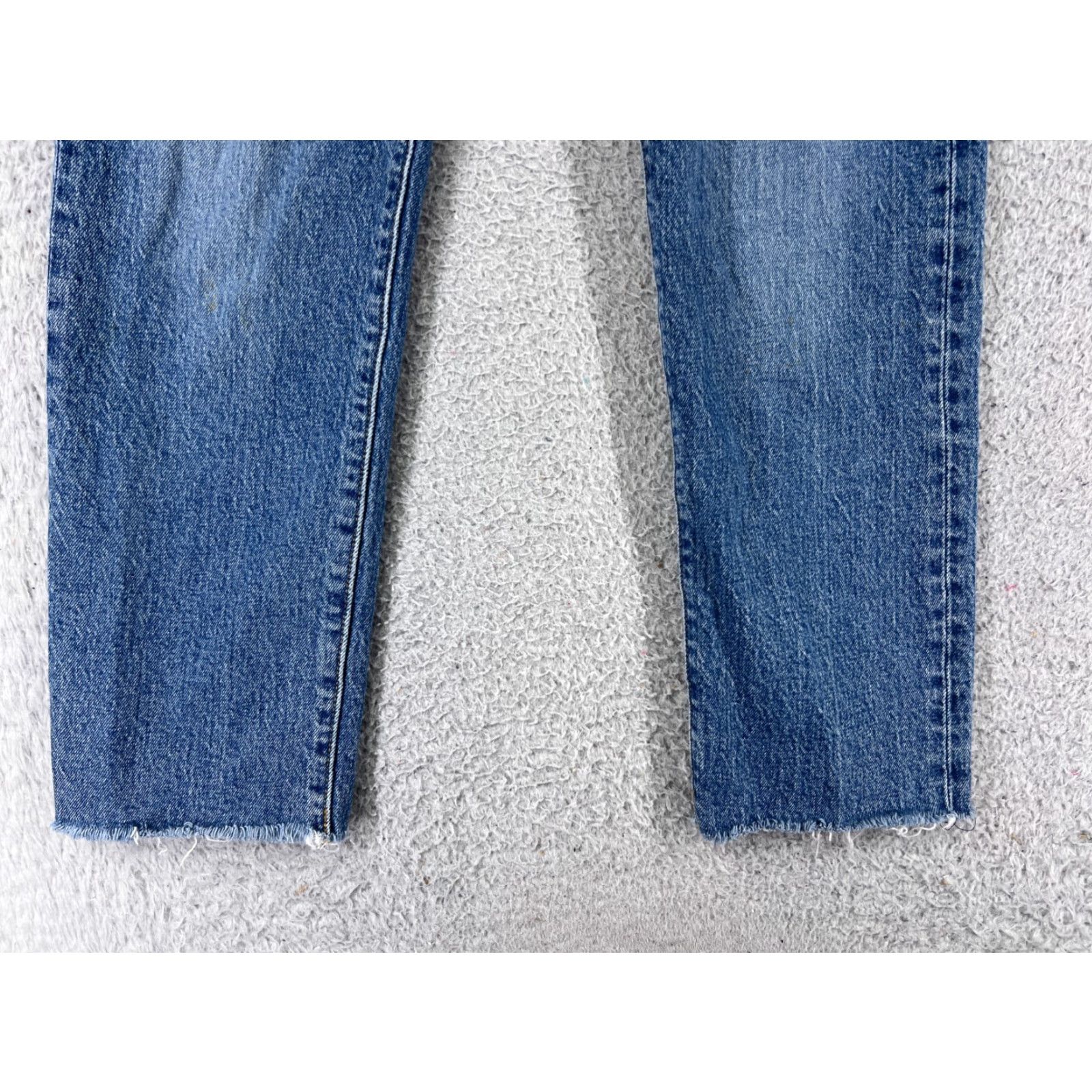 Levi's Levi's Jeans Adult 25 Blue Denim Button Fly Straight 5-Pocket Cotton Regular Medium Size US 26 / EU 42 - 5 Thumbnail