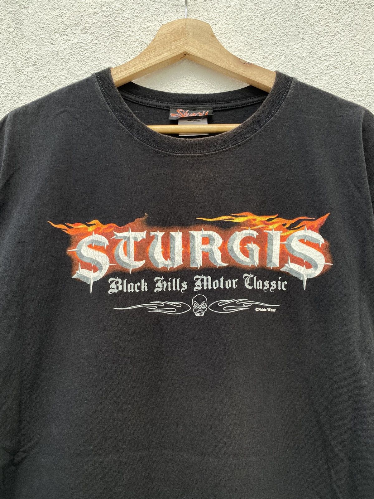Harley Davidson Vintage Sturgis Ghost Rider Skull Flame Motorcycle Size US L / EU 52-54 / 3 - 3 Thumbnail