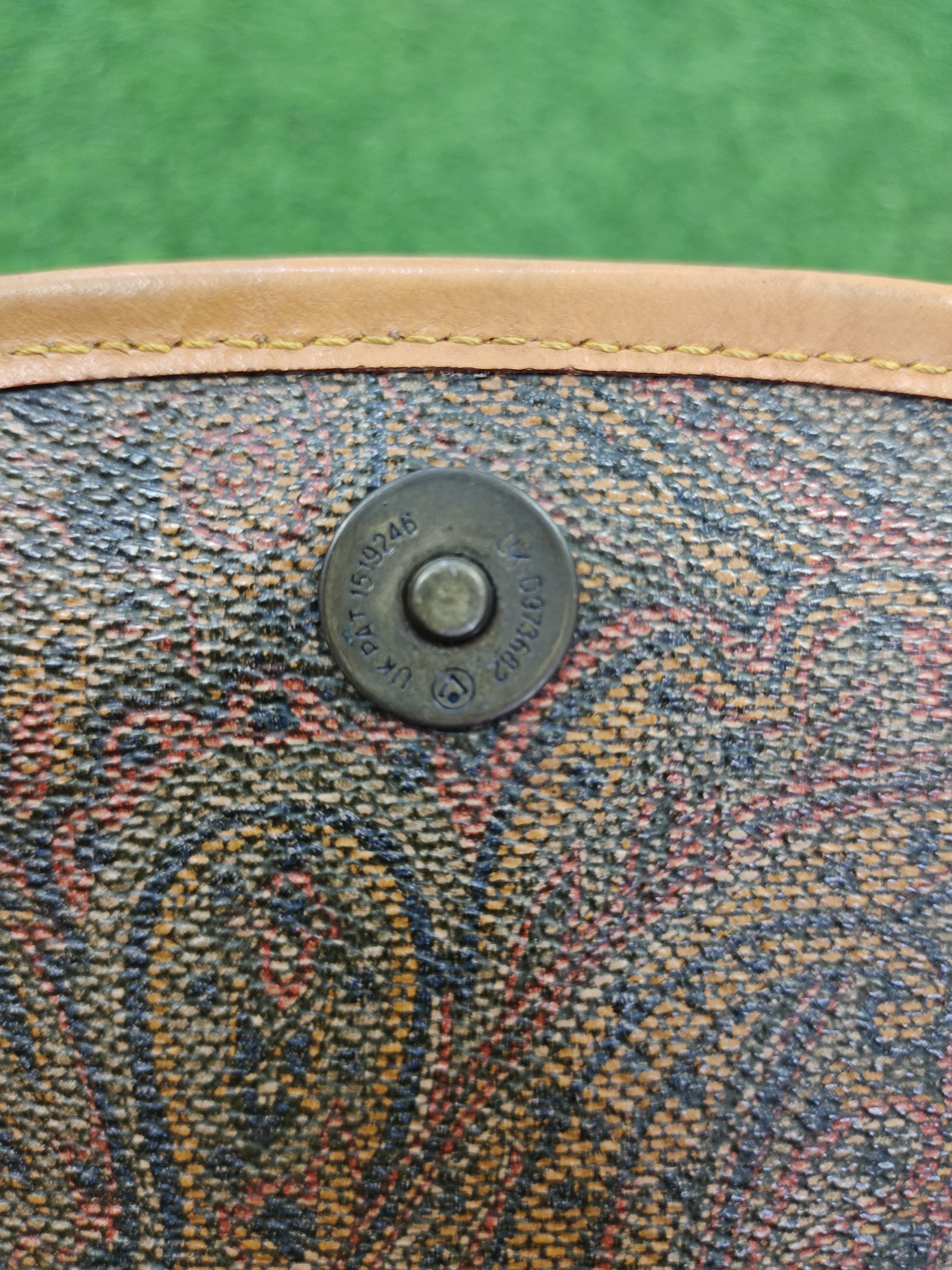 Leather Vintage 80s Linea Gani Floral Japan Patina Crossbody Bag Size ONE SIZE - 11 Thumbnail
