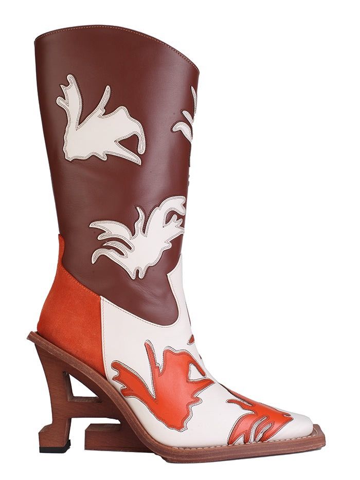 Ahluwalia Leather Cowboy Boots Size US 7 / IT 37 - 1 Thumbnail