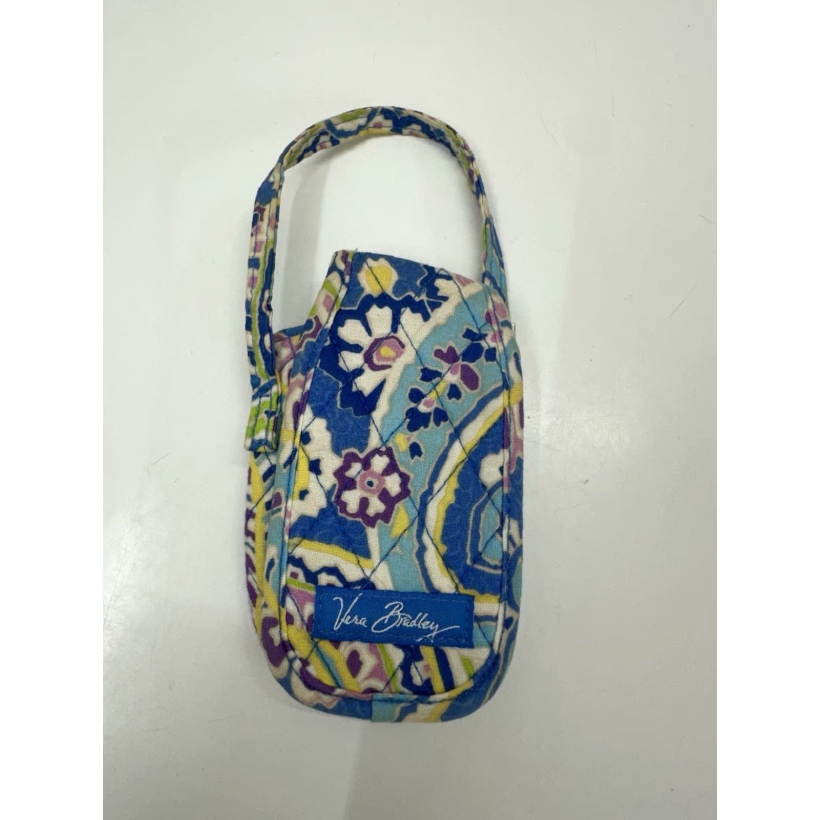 Vera Bradley Vera Bradley Phone Case Capri Blue Quilted Flip Phone Holder Cover Wrist Strap Y2K Size ONE SIZE - 4 Thumbnail