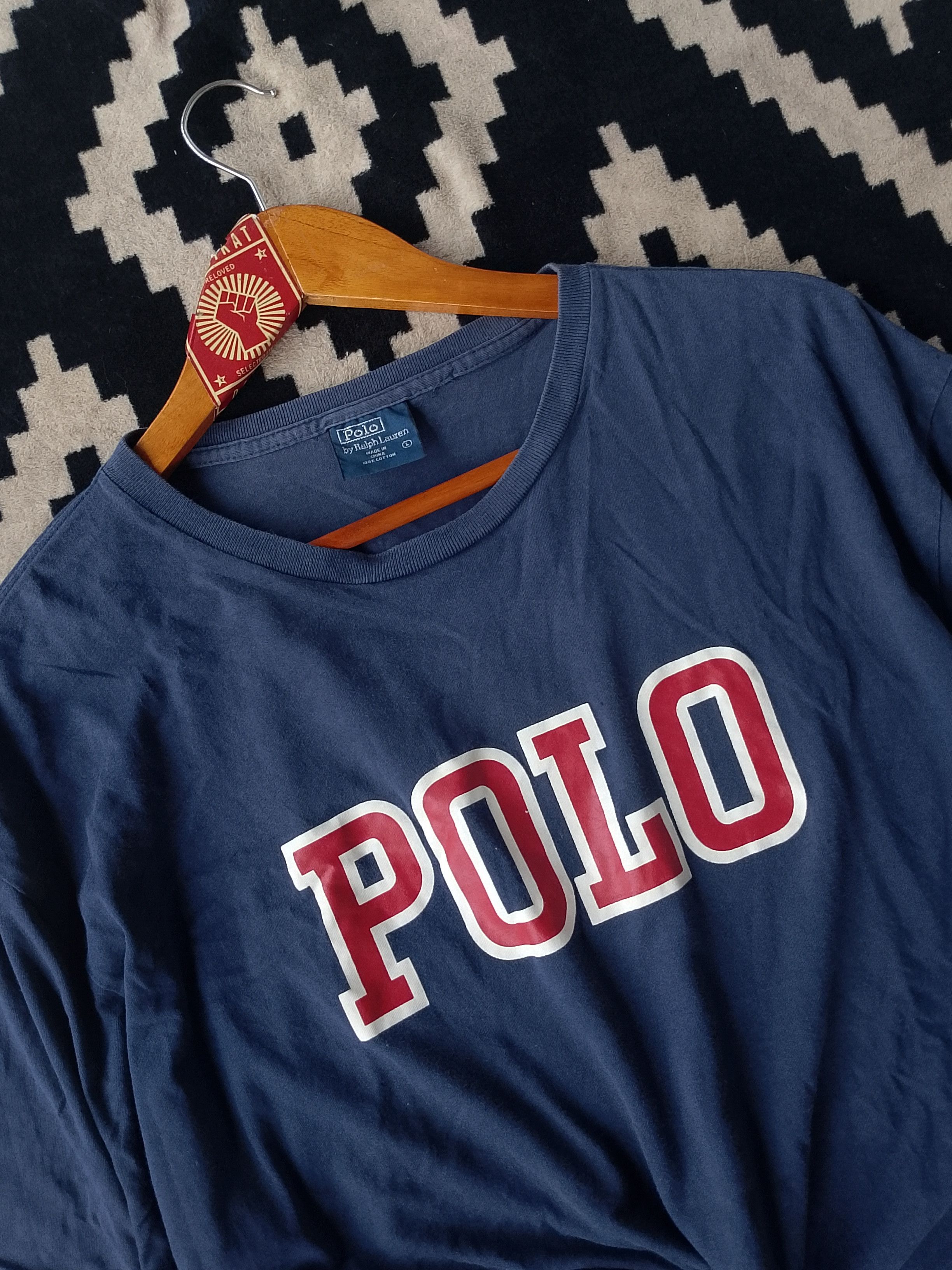 Polo Ralph Lauren Vintage LoLife Polo Ralph Lauren Spellout Logo Single Stitch Size US L / EU 52-54 / 3 - 2 Thumbnail