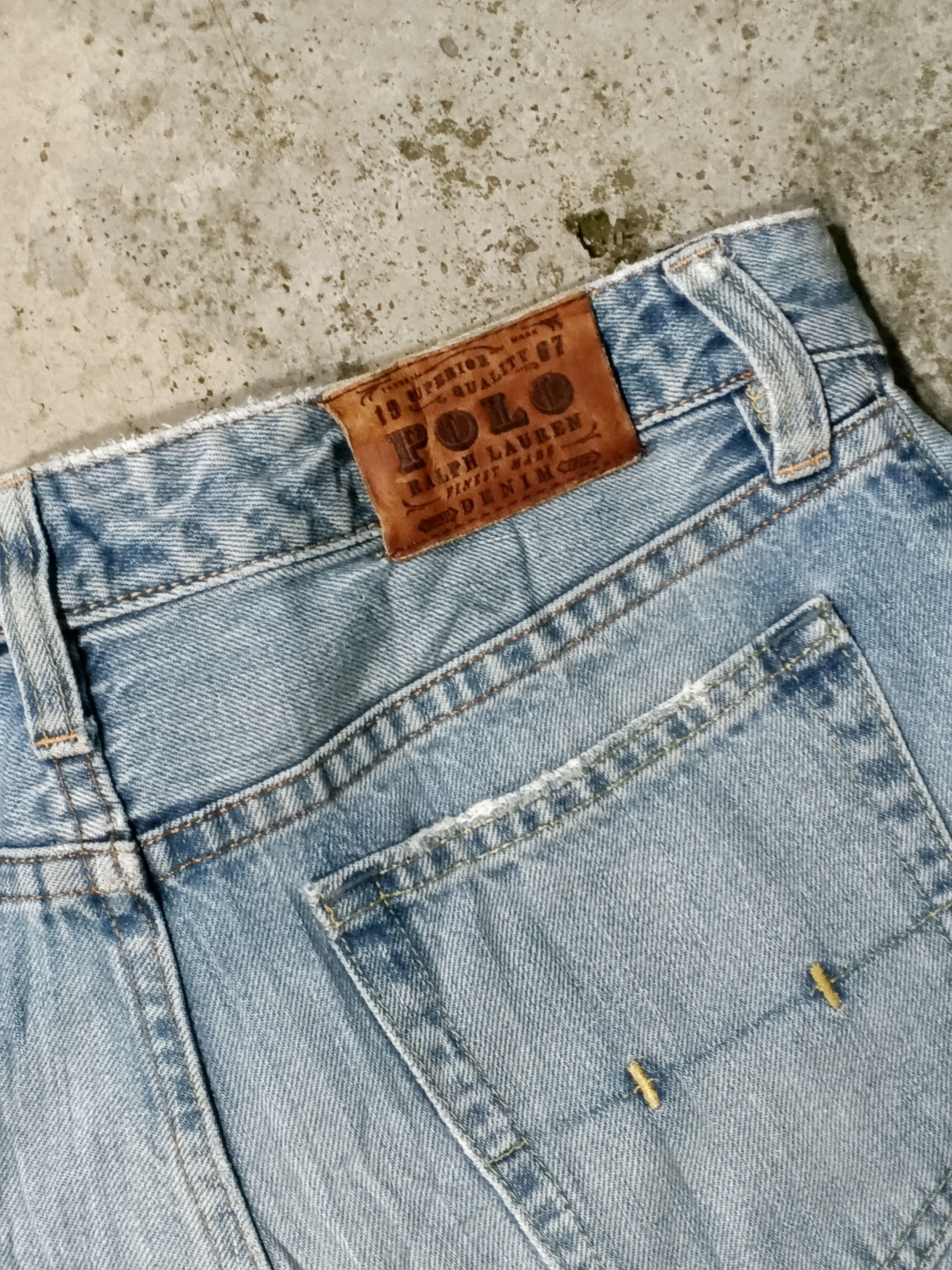 Polo Ralph Lauren Vintage 90s Polo Ralph Lauren Denim Selvedge Size 30" / US 8 / IT 44 - 6 Thumbnail