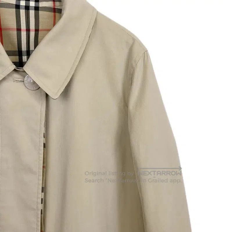 Burberry Burberry Khaki Cotton Mid-Length Trench Coat. Size S / US 4 / IT 40 - 3 Thumbnail