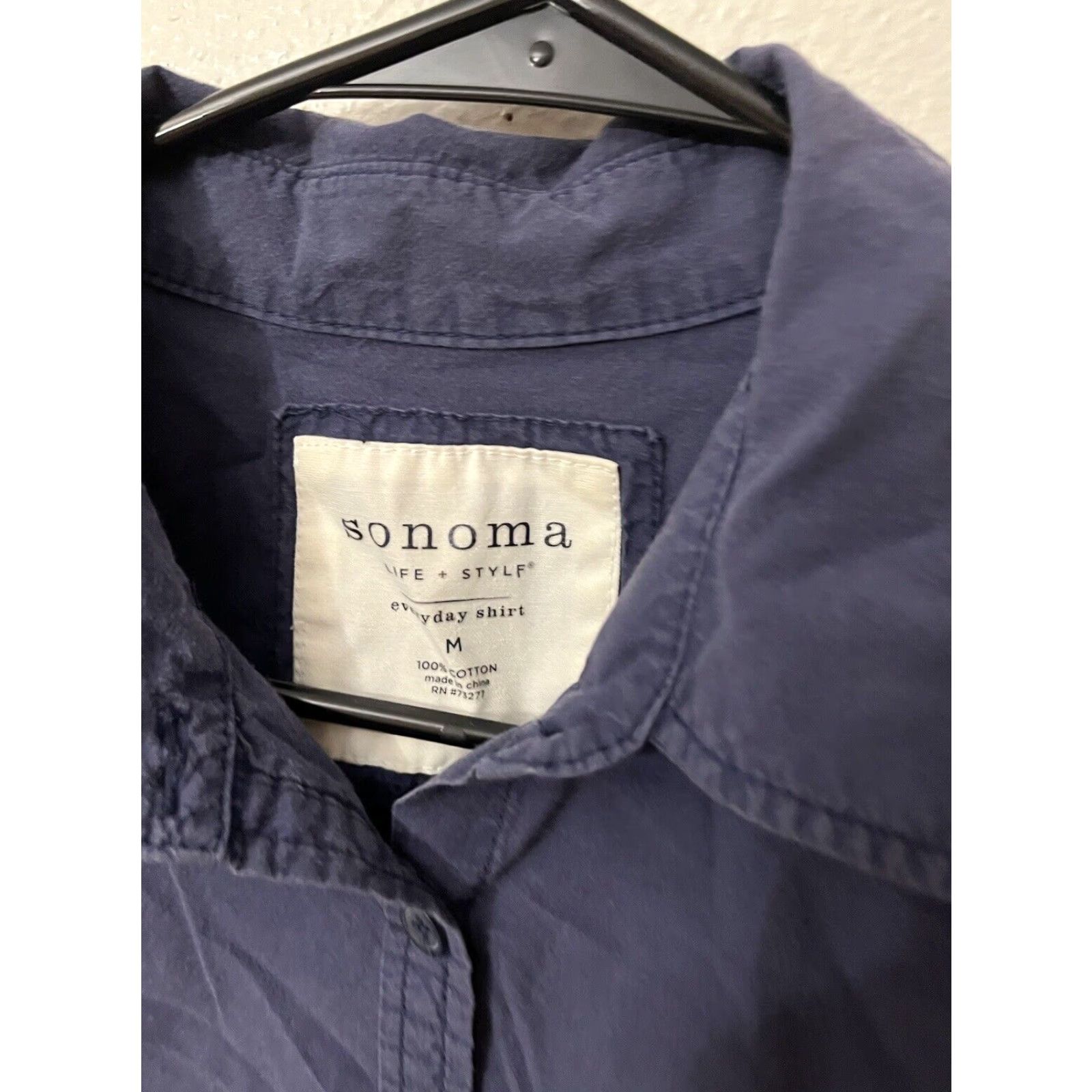 Alife VINTAGE Sonoma Denim Shirt Women's Medium Blue Casual Button-Up Cotton 90s Size M / US 6-8 / IT 42-44 - 3 Thumbnail
