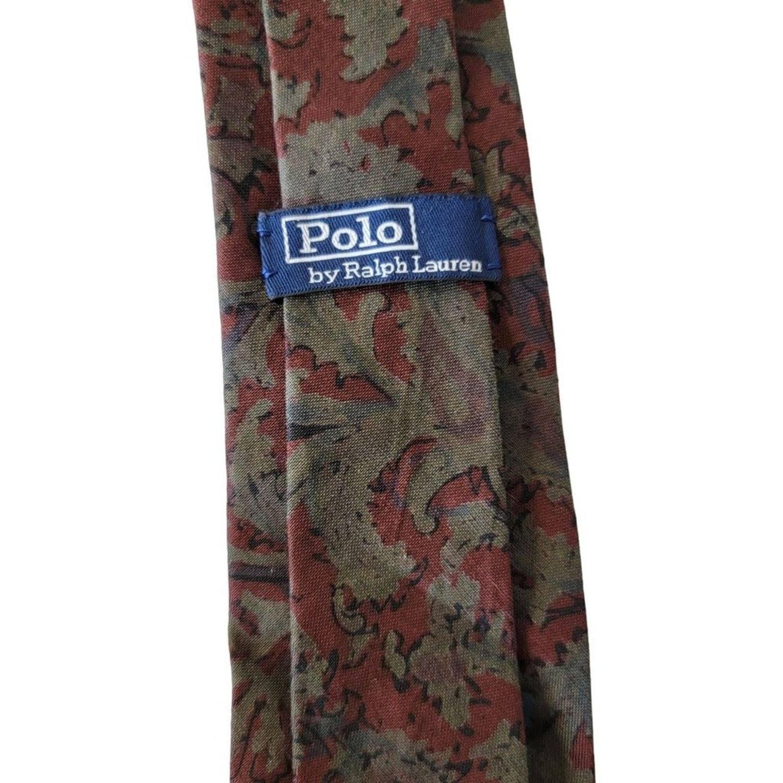 Polo Ralph Lauren Vintage Polo Ralph Lauren Mens Cotton Jacquard Neck Tie Size ONE SIZE - 8 Thumbnail