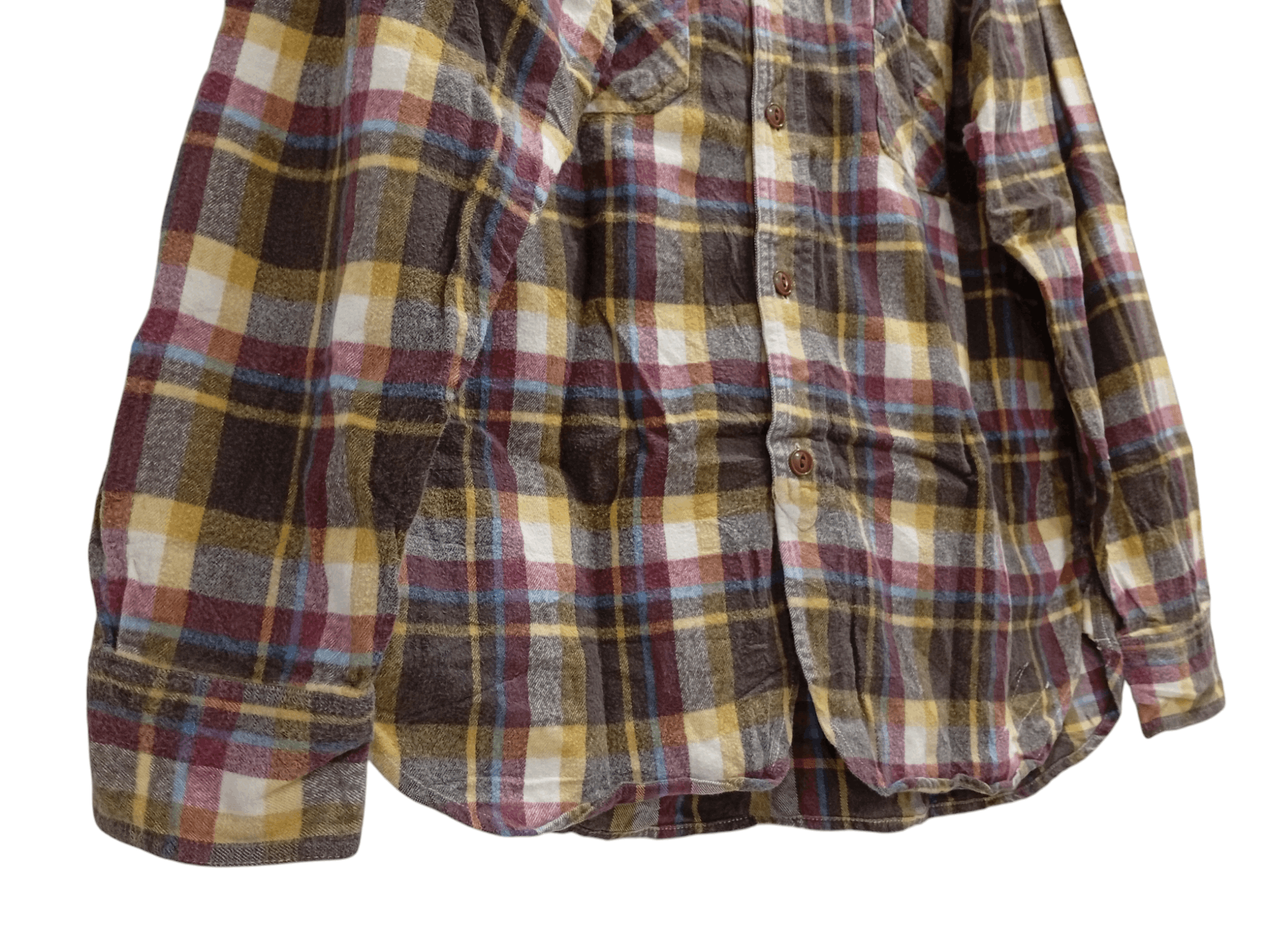 Cushman × Japanese Brand × Vintage 🔥🔥Cushman Plaid Flannel Shirt Size US M / EU 48-50 / 2 - 12 Thumbnail