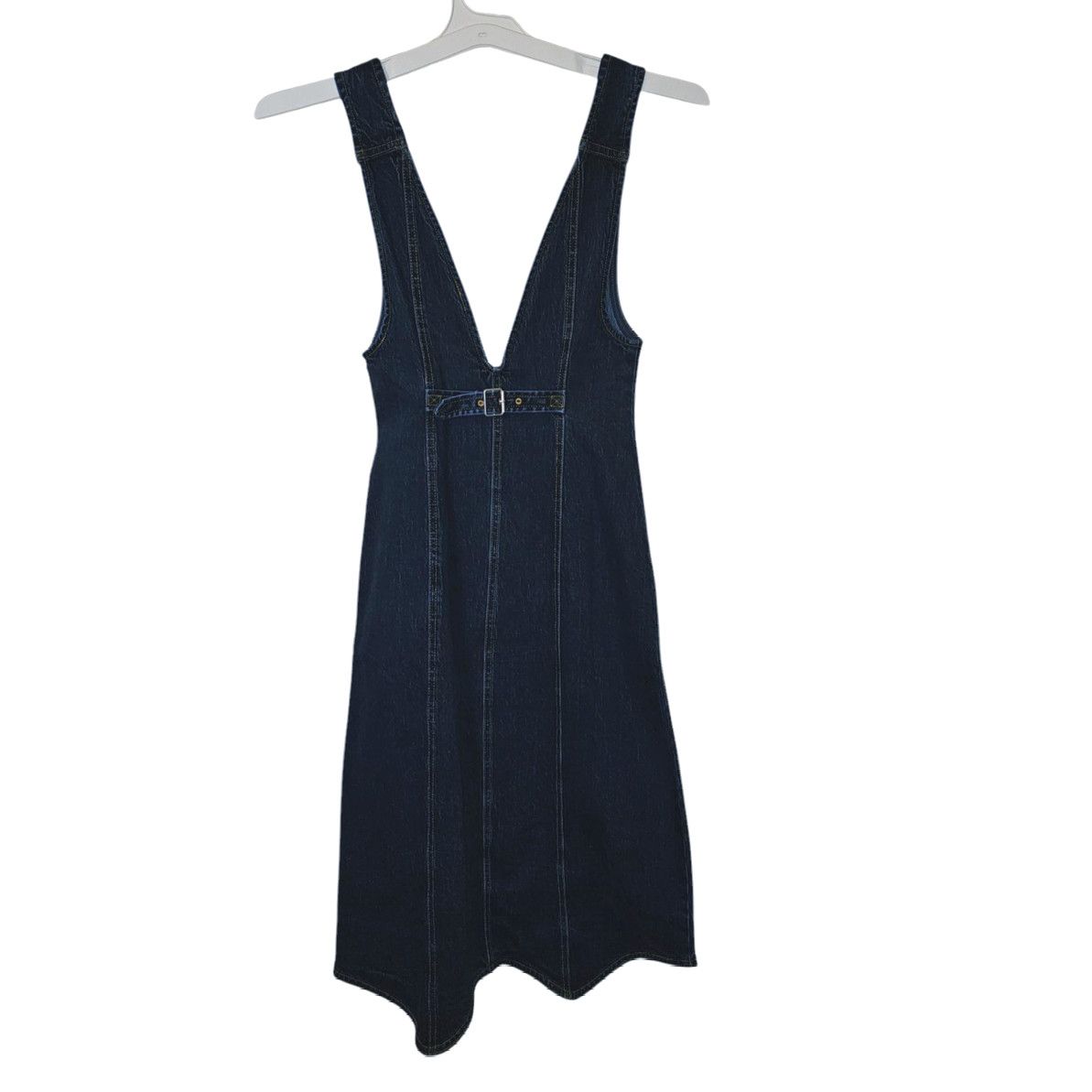 Anthropologie Nwt Pilcro Vest Mini Dress $180 SIZE 0 Dark Denim Button Size XS / US 0-2 / IT 36-38 - 8 Thumbnail