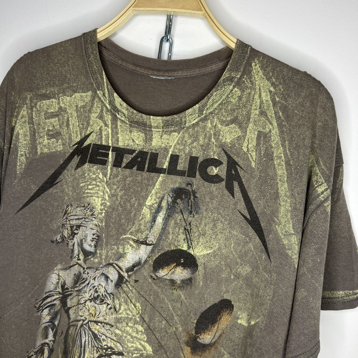 Band Tees × Metallica × Vintage Rare Vintage Metallica And Justice For All Graphic T-shirt Size US L / EU 52-54 / 3 - 5 Thumbnail
