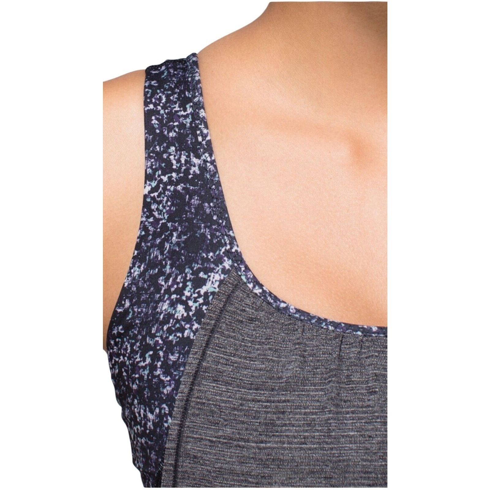 Lululemon Lululemon 2 in 1 Pullover Tank Top Sports Bra 6 Gray Black Size S / US 4 / IT 40 - 9 Thumbnail