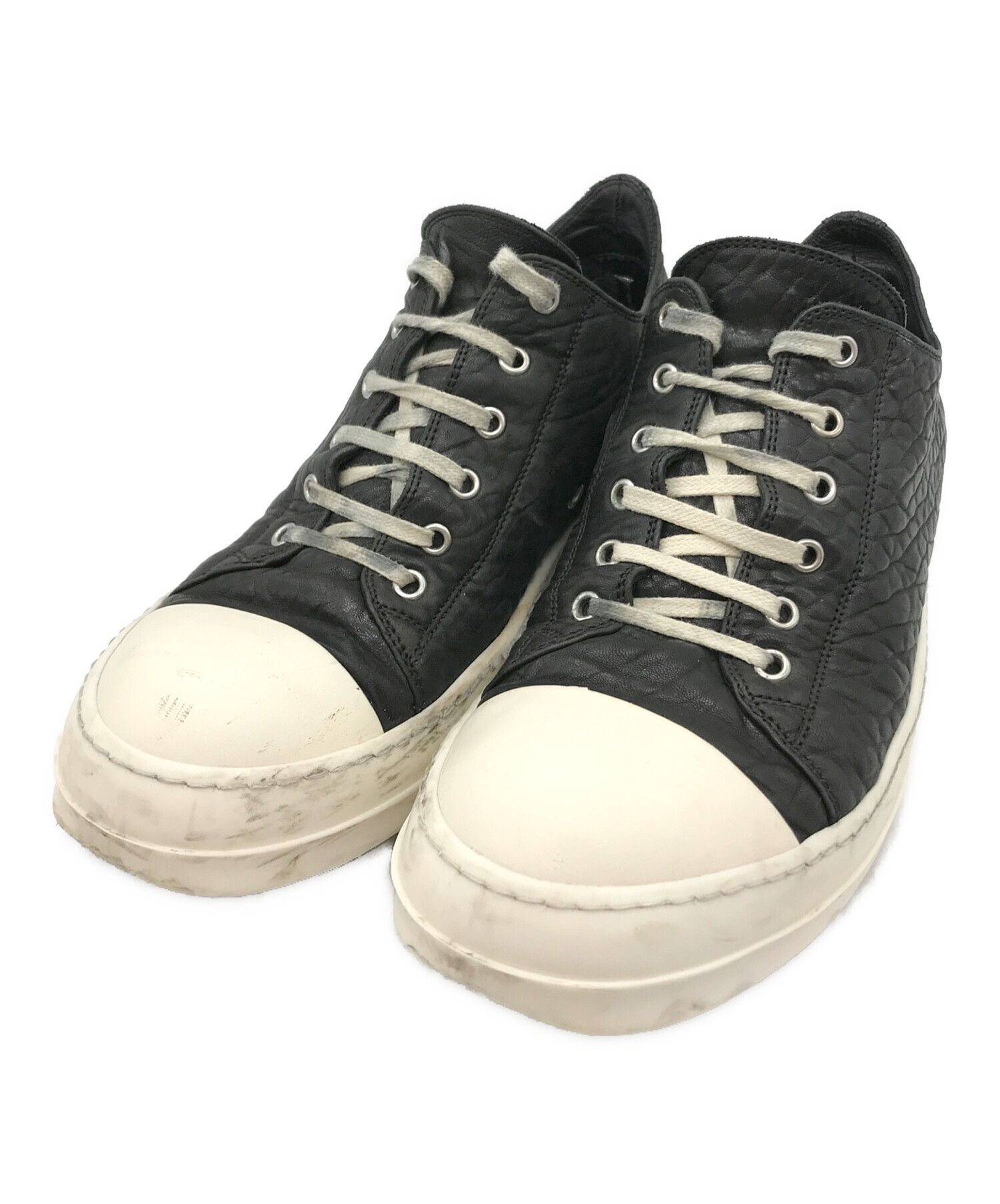 Rick Owens ラモーンズ　41 Rick Owens Ramones men's high top leather sneakers size 41