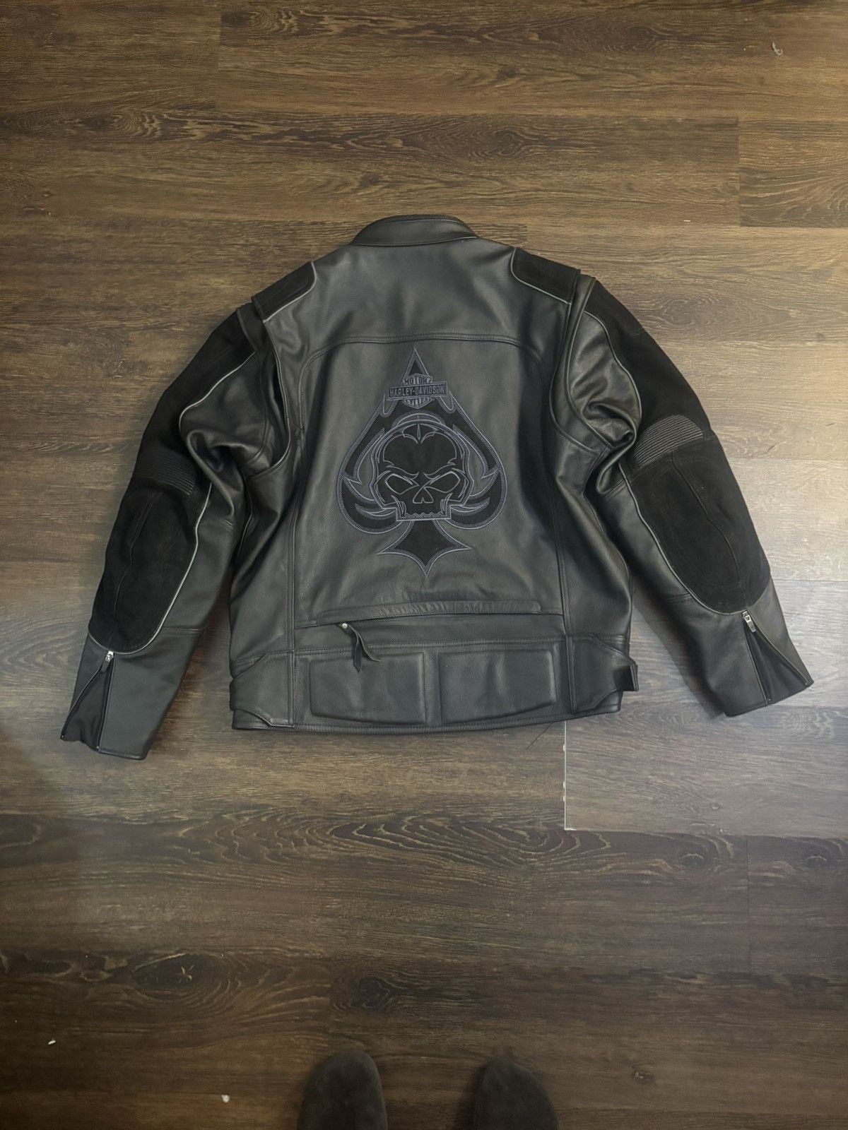 Harley Davidson Harley Davidson Leather Darkness Ace of Spade Jacket Size US XL / EU 56 / 4 - 1 Thumbnail