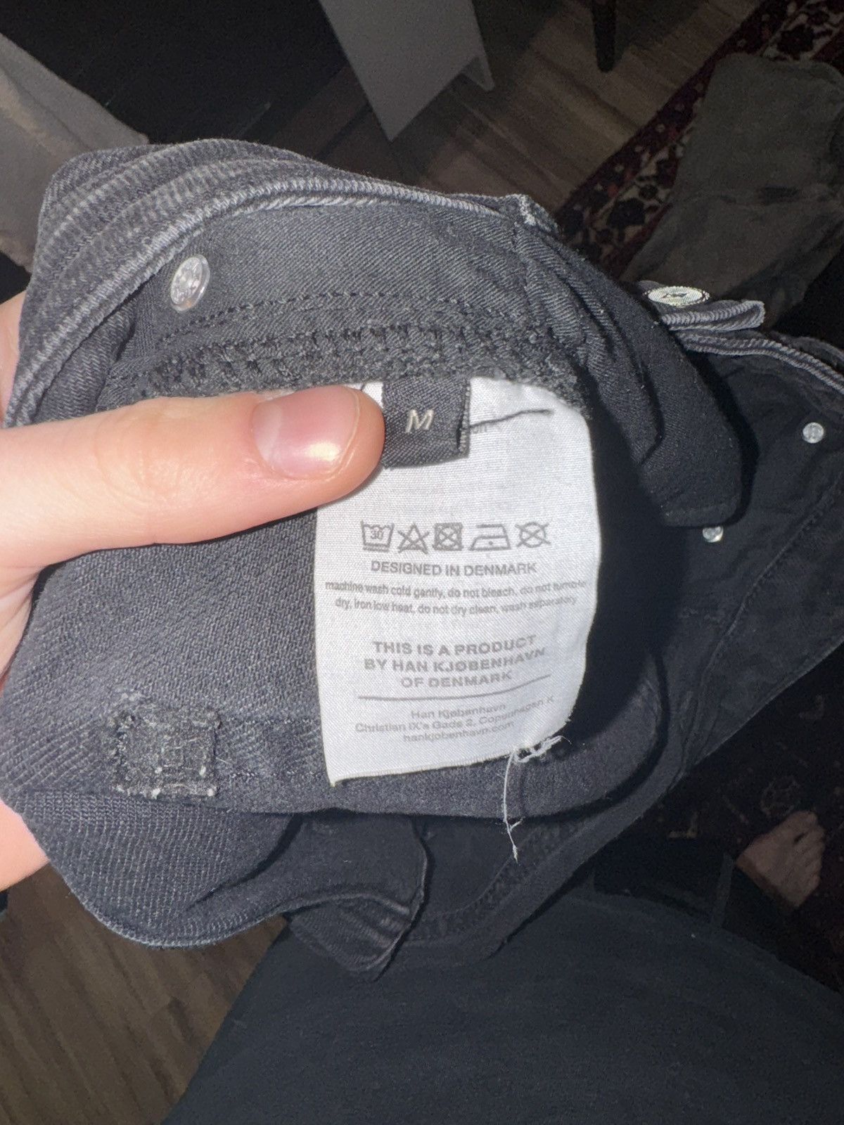 Han Kjobenhavn Han Kjobenhavn Black Wide Jeans Size US 31 - 4 Thumbnail