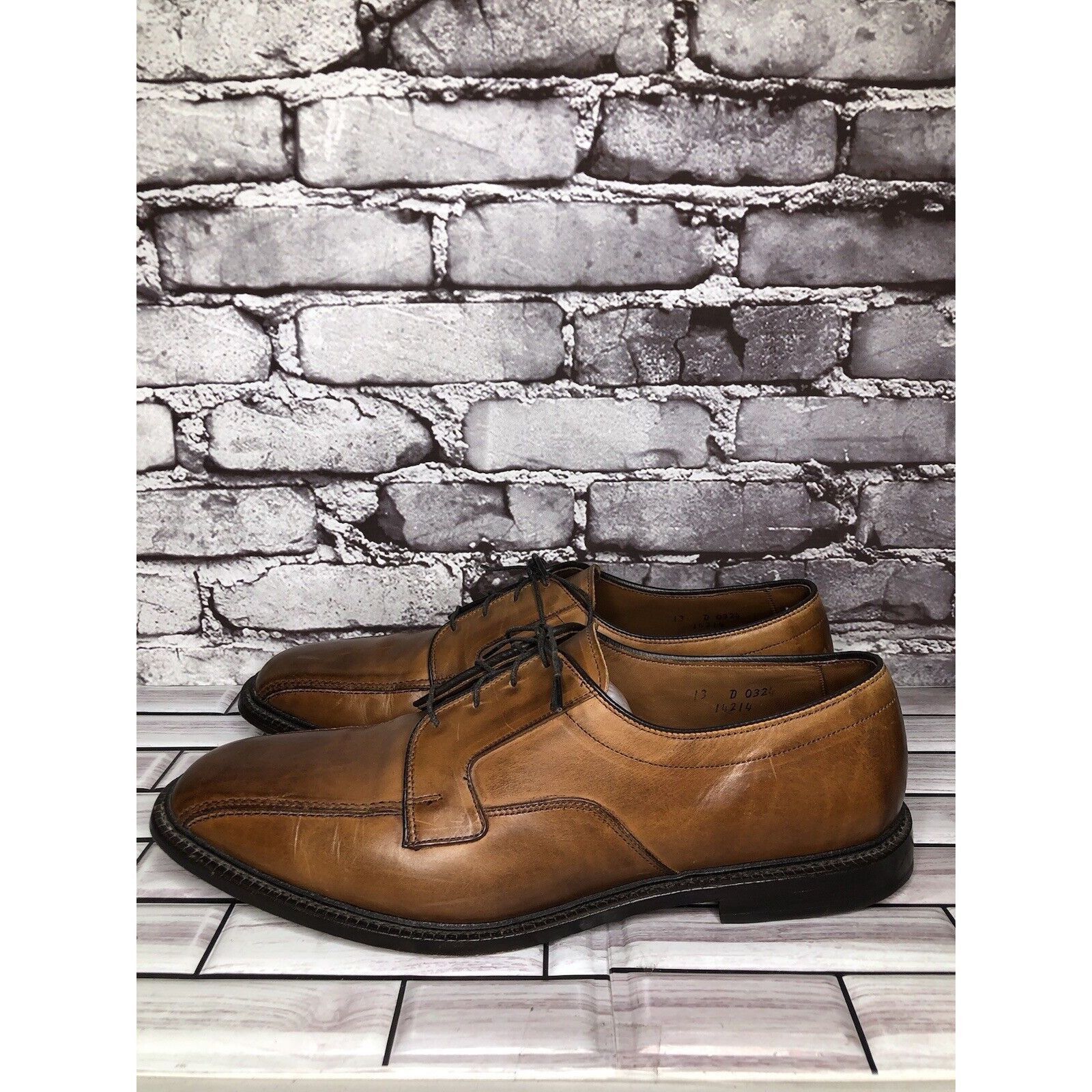 Allen Edmonds Allen Edmonds Dawson Brown Leather Derby Blucher Bicycle Dre Size US 13 / EU 46 - 20 Thumbnail