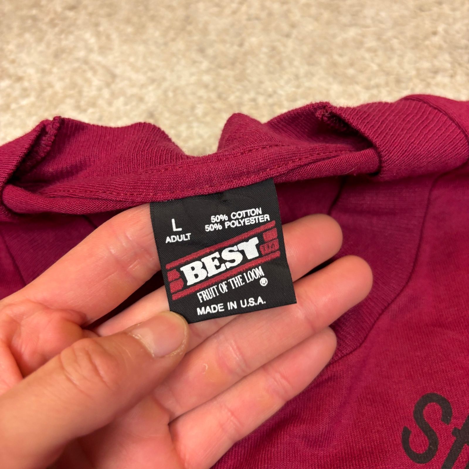 Fruit Of The Loom × Vintage VTG 90s Remember Skiing Dangerous Sex Safe Shirt Large Funny Size US L / EU 52-54 / 3 - 8 Thumbnail