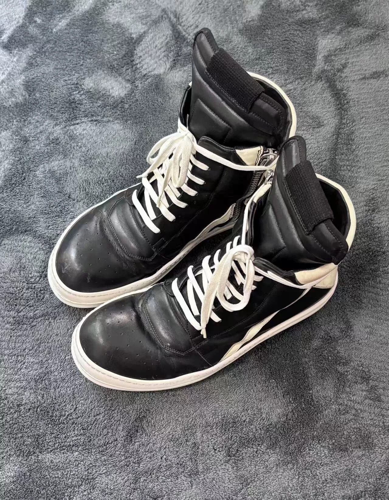 Rick Owens Rick Owens Leather Black Lowtop Sneakers 42 Men Size US 9 / EU 42 - 1 Thumbnail