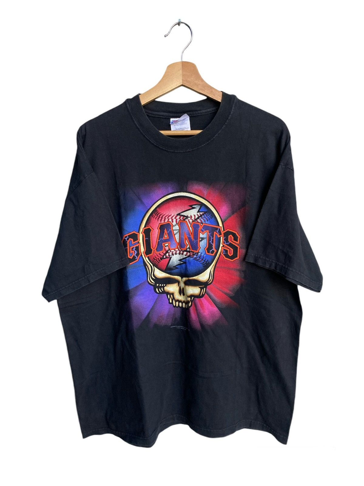 Band Tees × Grateful Dead × Vintage 🔥🔥 RARE Vintage Grateful Dead X Giants BAND TEE Size US XL / EU 56 / 4 - 1 Thumbnail