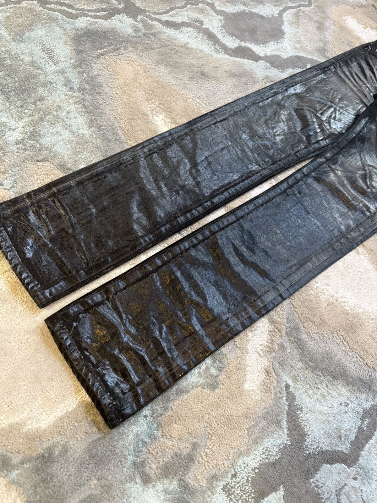 Dior Dior 2003 Luster Waxed Jeans Size US 29 - 4 Thumbnail