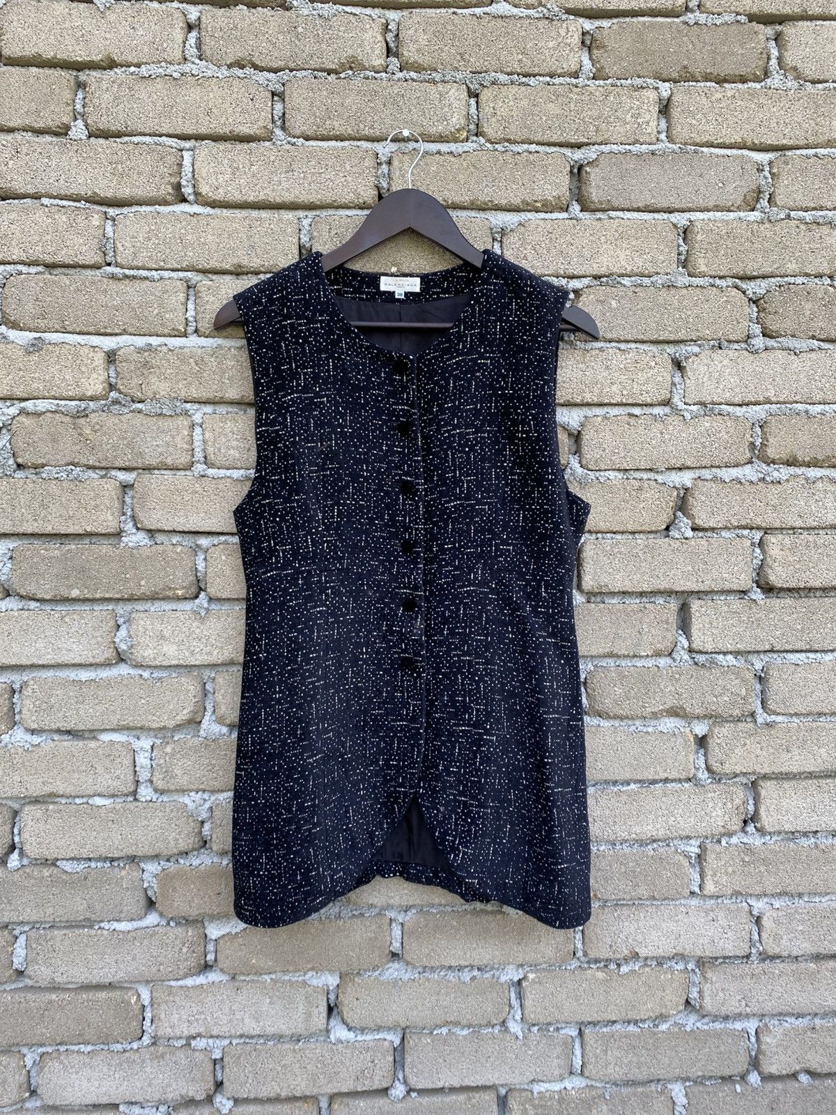 Balenciaga La Mode Balenciaga Paris Button Up Vest Size XS / US 0-2 / IT 36-38 - 2 Thumbnail