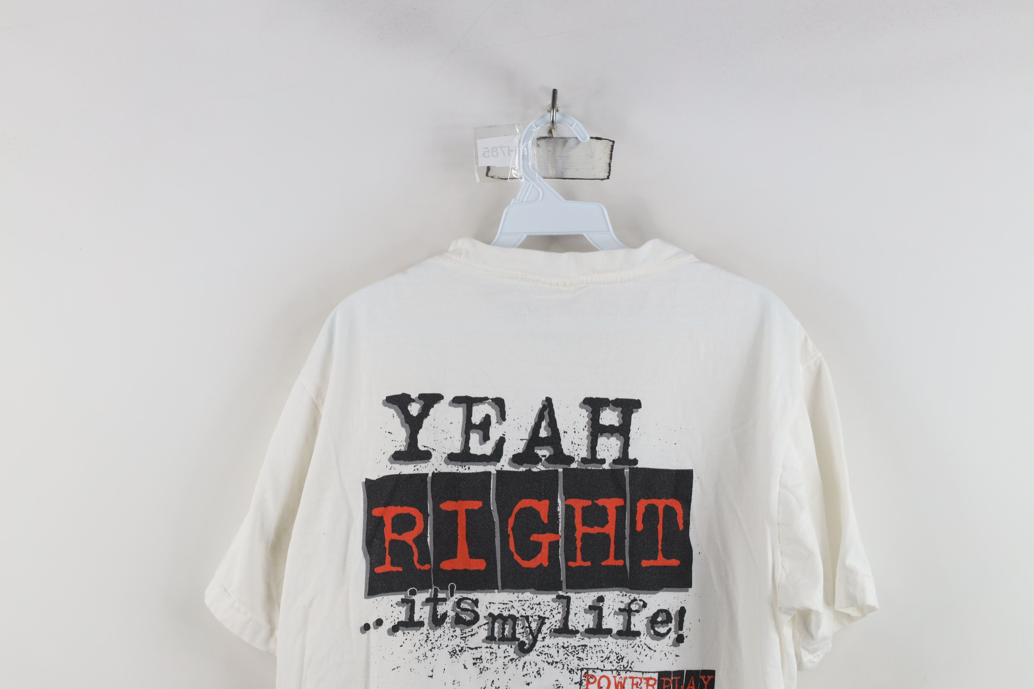 Vintage Vintage 90s Streetwear A Game Yeah Right Basketball T-Shirt Size US L / EU 52-54 / 3 - 12 Thumbnail