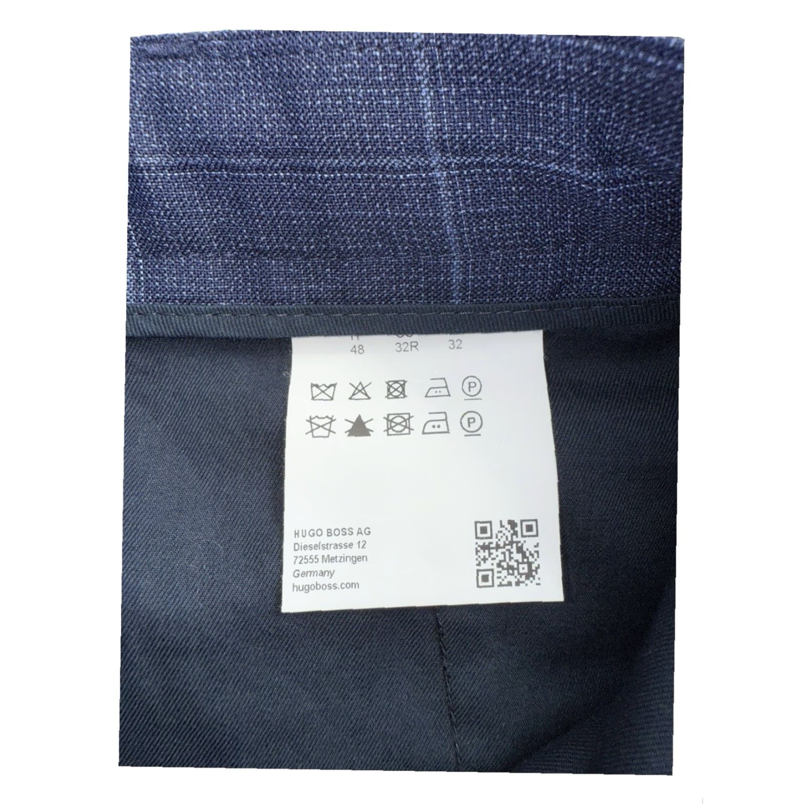 Vintage Hugo Boss Sweatpants Blue Checkered Drawstring 48 Men Pants Regular Size 48 Mens Size US 32 / EU 48 - 8 Thumbnail