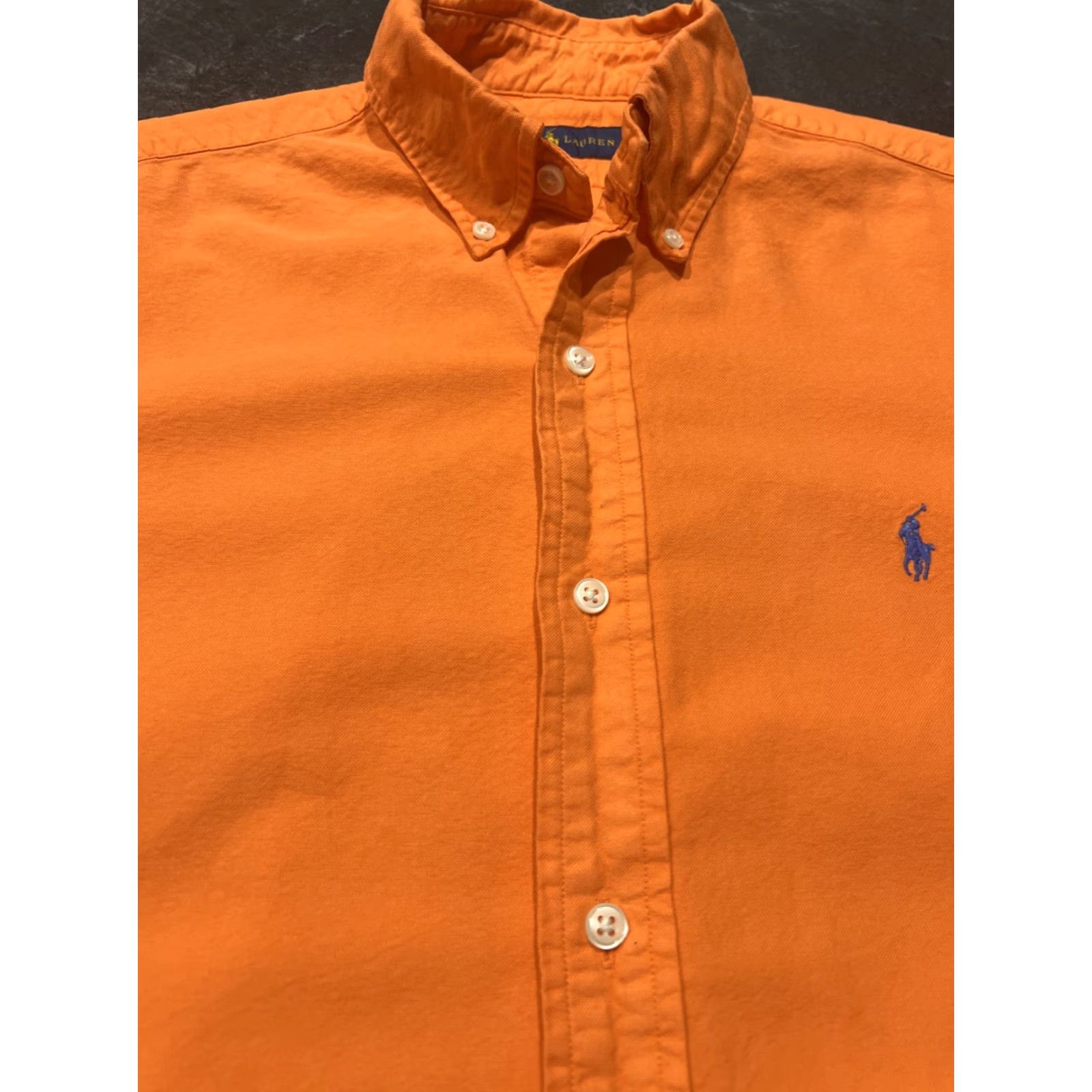 Ralph Lauren Ralph Lauren Mens Orange Color Short Sleeve Button-Up Shirt M Spring Casual Professional Colorful Short Sleeve Button-Up Shirt Mens Size US M / EU 48-50 / 2 - 6 Thumbnail