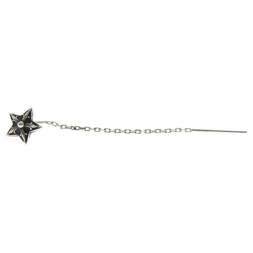 CHROME HEARTS Chain Star Stud Earring Silver