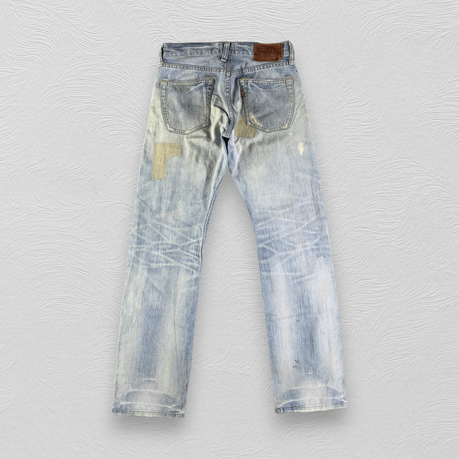 Edwin Edwin XV Jeans Ripped Patchwork Denim KJ2541 Size US 28 / EU 44 - 2 Thumbnail