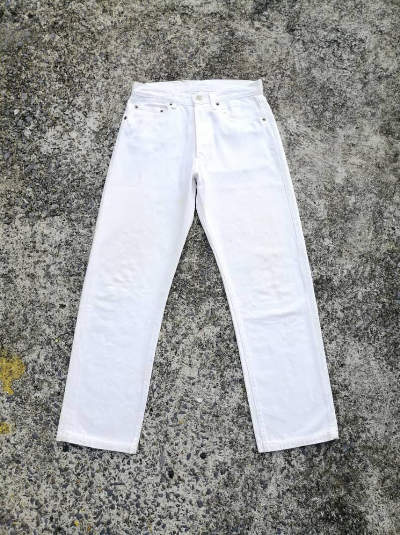 Levi's × Levi's Vintage Clothing × Vintage Levi's Strauss 532 Fly Button White Pants Size US 29 - 1 Thumbnail