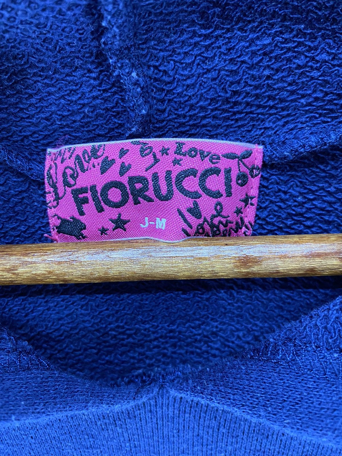 Fiorucci Florucci Womens Hoodie Big Logo Embroidery US Flag Pullover Size ONE SIZE - 9 Thumbnail