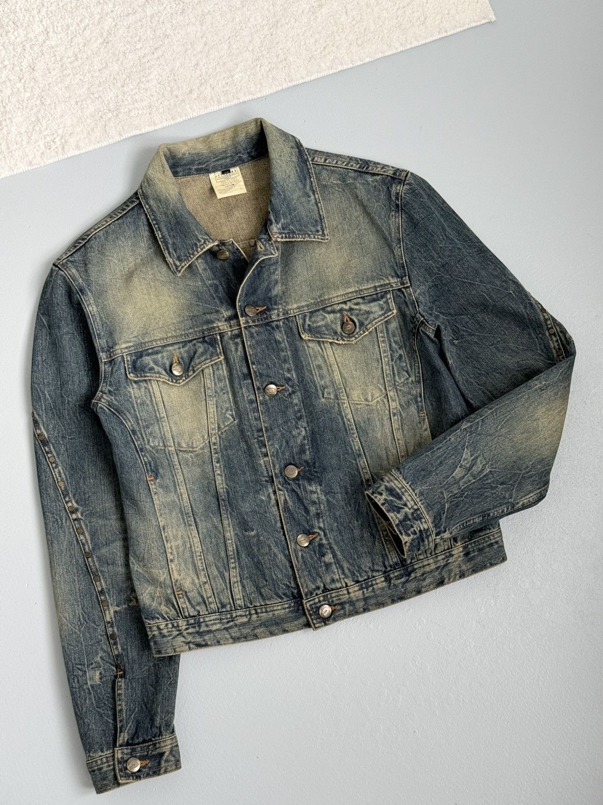Just Cavalli ⚡SENDOFFER⚡Just Cavalli Roberto Cavalli Denim Trucker Jacket Size US M / EU 48-50 / 2 - 1 Thumbnail
