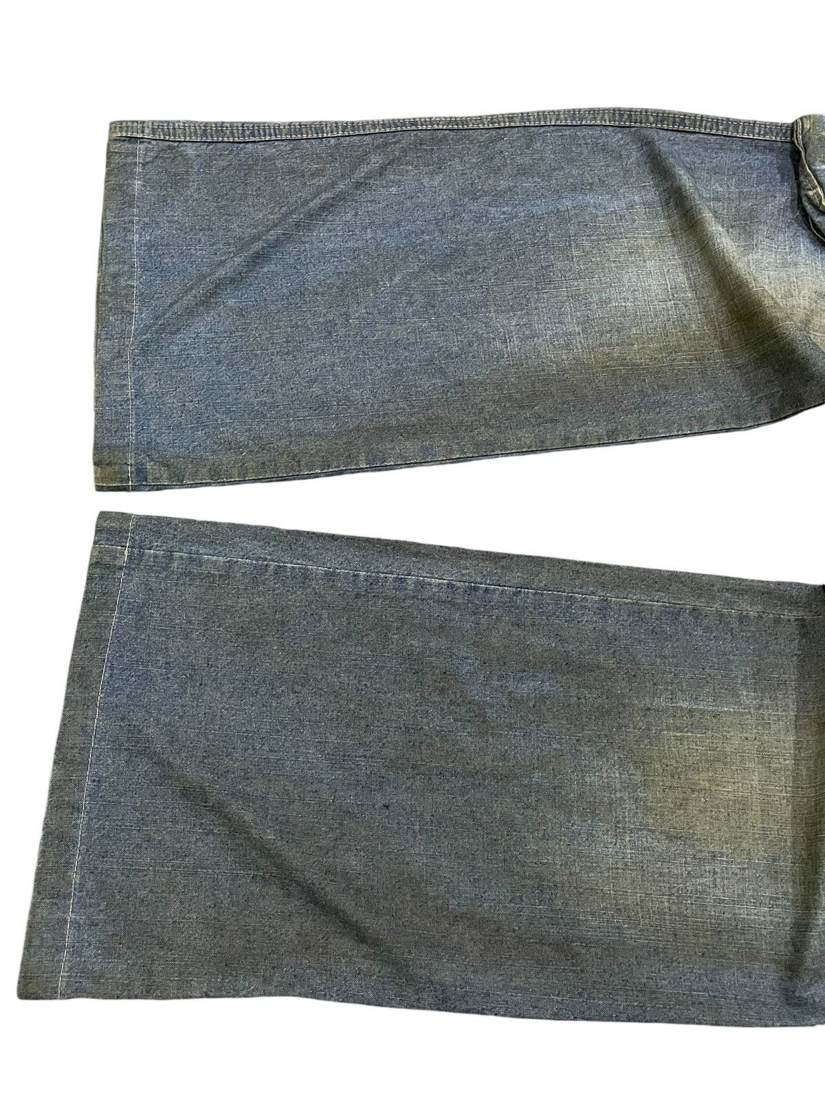 Hysteric Glamour × Japanese Brand × Le Grande Bleu (L.G.B.) Super Flared Authentic & Couture Mud Wash Multi Pocket Jeans Size US 30 / EU 46 - 9 Thumbnail
