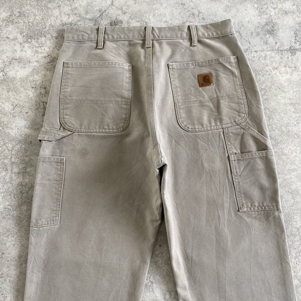 Carhartt Vintage Carhartt Desert Grey Dirty Carpenter Pants Size US 33 - 13 Thumbnail