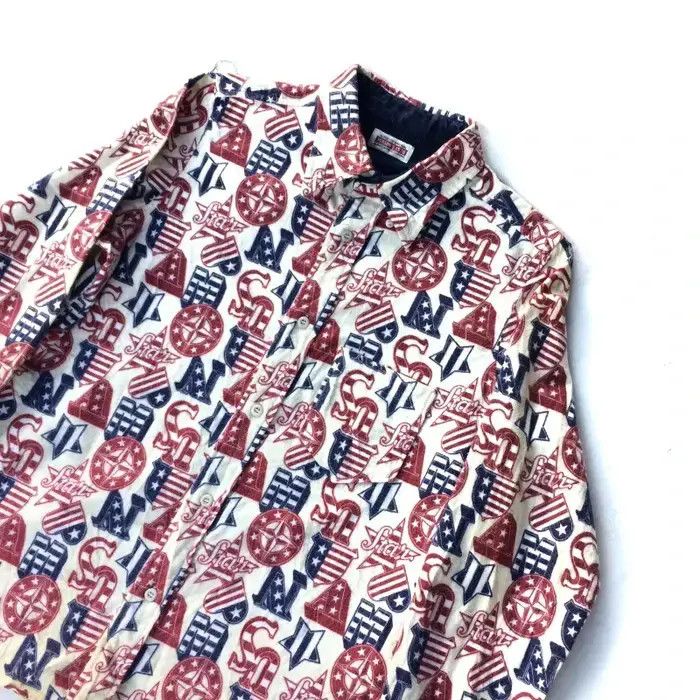 Japanese Brand × PERSON'S Person's Overprint Streetwear Style Shirt Button Up Size US S / EU 44-46 / 1 - 3 Thumbnail