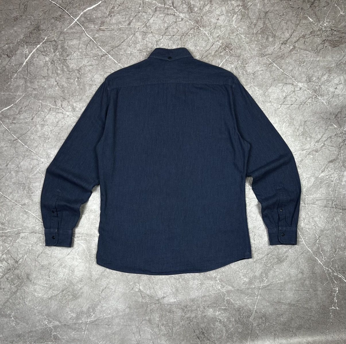Brunello Cucinelli BRUNELLO CUCINELLI Leisure Fit Cotton button down Shirt Xl Size US XL / EU 56 / 4 - 2 Thumbnail