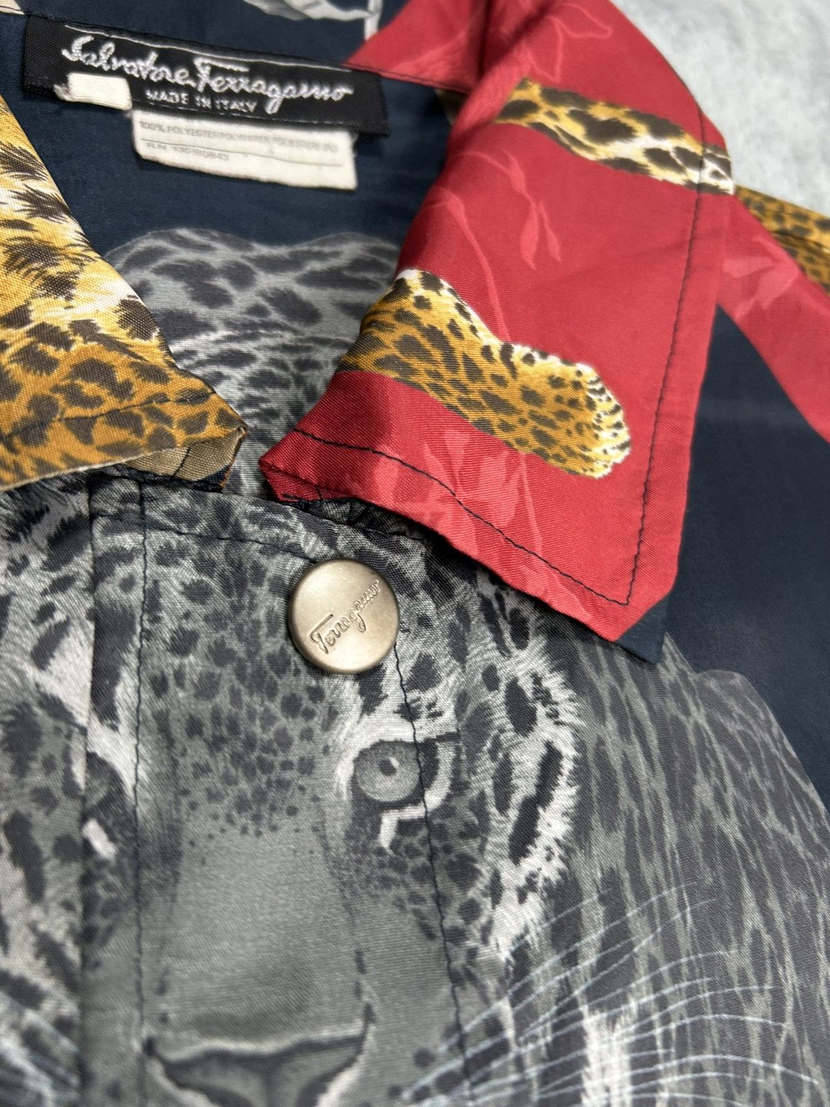 Salvatore Ferragamo Vintage 90’s Salvatore Ferragamo Leopard Print Jacket. J0125 Size US M / EU 48-50 / 2 - 5 Thumbnail