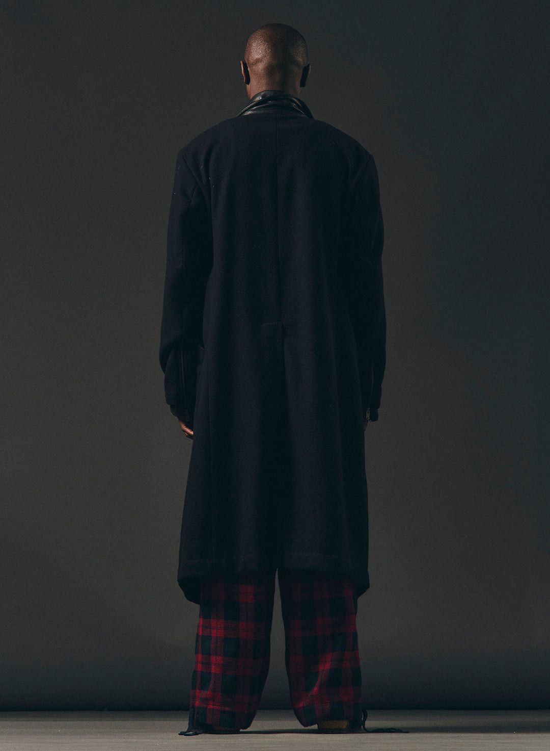 Greg Lauren $2850 Greg Lauren Long Leather / Wool Brando Front Coat Size US S / EU 44-46 / 1 - 4 Thumbnail
