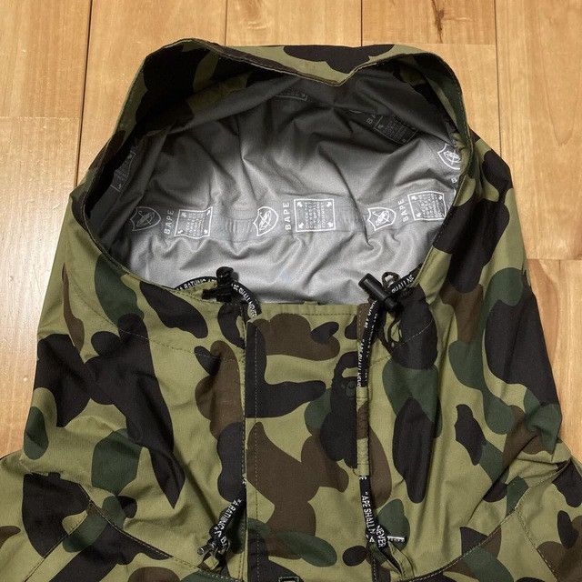 Bape × Goretex BAPE GORE-TEX 1st camo green hoodie snowboard jacket APE Size US L / EU 52-54 / 3 - 4 Thumbnail