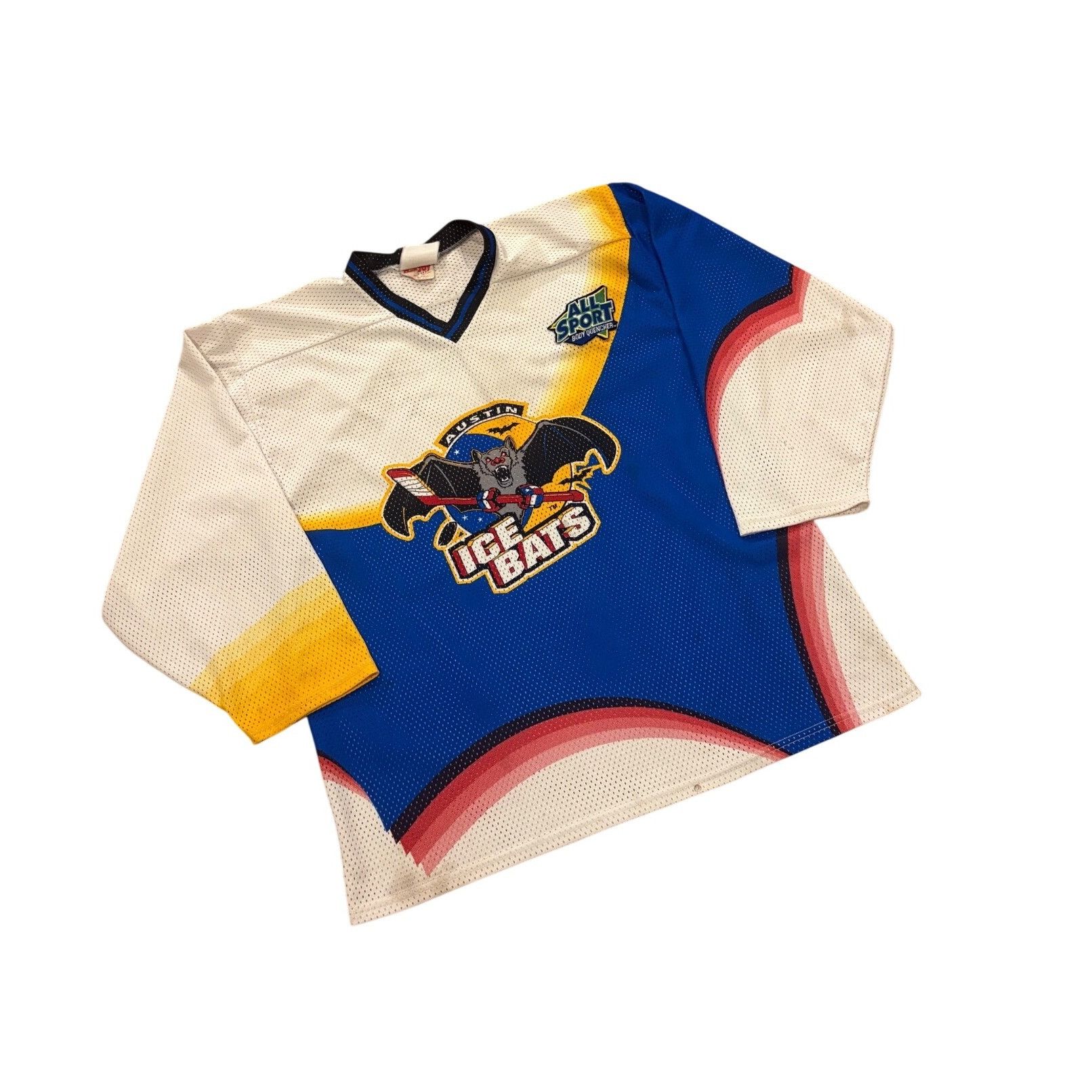 Other Vintage RARE Austin Ice Bats Mesh Minor League Hockey Jersey Size US XL / EU 56 / 4 - 3 Thumbnail